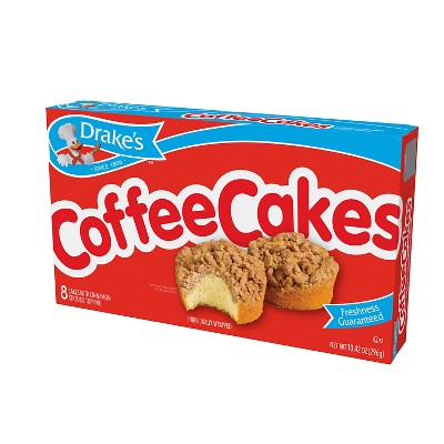 Drake's Coffee Cakes with Cinnamon Streusel Topping - 10.42oz/8ct
