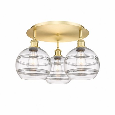 Rochester - 3 Light Flush Mount In Industrial Style-10.88 Inches Tall and 19.75 Inches Wide
