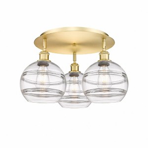Rochester - 3 Light Flush Mount In Industrial Style-10.88 Inches Tall and 19.75 Inches Wide - 1 of 1