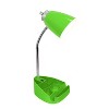 Creekwood Home Sleek Essentials 18.5" Flexible Coordinating Desk Lamp with USB Port and Storage - 2 of 4
