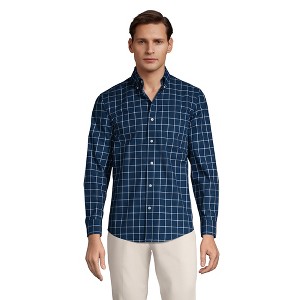 Lands' End Men's Traditional Fit No Iron Twill Shirt - 1 of 4