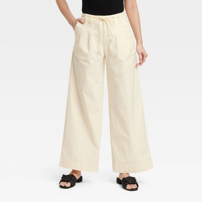 Women's High-Rise Wide Leg Chino Pants - A New Day™