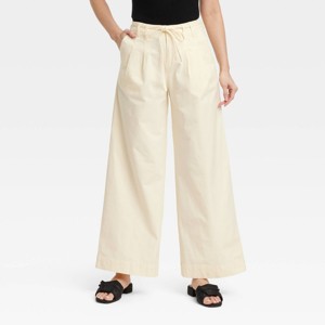 Women's High-Rise Wide Leg Chino Pants - A New Day™ - 1 of 3