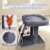 Cat Tree Tower with Cat Scratching Post for Indoor Cats, Activity Centre Climbing Tree with Scratching Board and Playful Toy Balls - 4 of 4