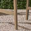 Mlmh & Kngwa 25"W Set of 2 Weatherproof Acacia Wood Outdoor Dining Chairs - 3 of 4
