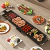 Tangkula 35" Extra Large Electric Griddle Portable Teppanyaki Grill with 4-Level Thermostat Control & Removable Drip Tray - 2 of 4