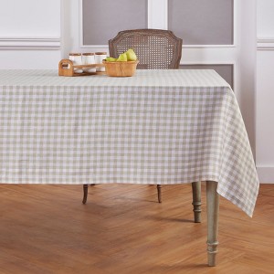 Solino Home Linen Gingham Check Tablecloth - 1 of 4