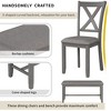 Anybear 6pc Kitchen Dining Table Set Wooden Rectangular Dining Table - 4 of 4