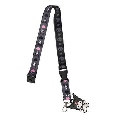 Sanrio My Melody and Kuromi Lanyards with ID Badge Holders and Charm