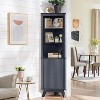 68" Tall Corner Cabinet, Modern Corner Storage Cabinet with Adjustable Shelves, Freestanding Organizer for Bathroom, Living Room - 2 of 4