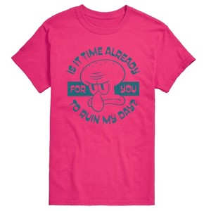 Men's - Spongebob Squarepants - Ruin My Day Short Sleeve Graphic T-Shirt - 1 of 4