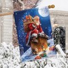 Christmas Delivery Santa Claus House Flag Holiday Chimney 28" x 40" Briarwood Lane - image 4 of 4