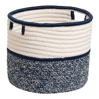 Colonial Mills Jaydon Basket - Blue 14"x14"x16" 100% Polypropylene Round