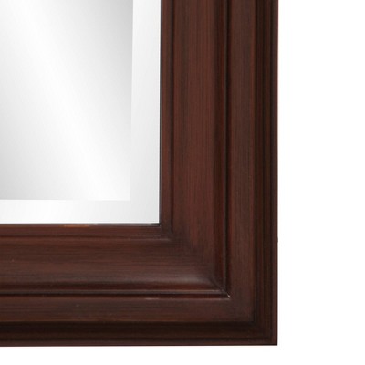 George Chocolate Brown Wood Framed Full Length Mirror