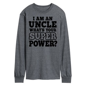 Men's - Instant Message - What's Your Super Power Long Sleeve Graphic T-Shirt - 1 of 4