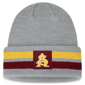 NCAA Arizona State Sun Devils Knit Cuffed Ridge Beanie: Lightweight Acrylic, Tagless Design - 1 of 4