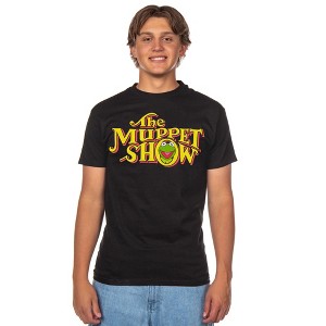 Seven Times Six The Muppets Shirt Kermit The Frog Show Short Sleeve Graphic Top Black - 1 of 4