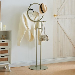 Kings Brand Furniture Valet Clothes Stand with Storage Tray, Towel Rack, Blanket Drying Holder for Bedroom, Laundry Room & Bathroom - 1 of 4