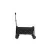 CAVINAS Lightweight Portable Heavy Duty Folding Wagon Cart, All-Terrain Shopping Cart with Wheels, Outdoor Utility Wagon Carts - 3 of 4