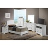 Twin Size Platform Bed with Upholstered Headboard for Bedroom - 3 of 4