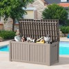 Lirago 180 Gal 680L Outdoor Storage Box with Lid Weatherproof Polypropylene Resin UV Protected KD Design Brown - 2 of 4