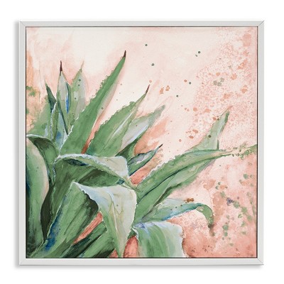Stupell Industries Green Succulent Plant Leaves, 24" x 24"
