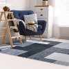 Large Geometric Area Rug, Low Pile Non-Slip Washable Carpet for Living Room, Bedroom, Dining Room, Office - 2 of 4