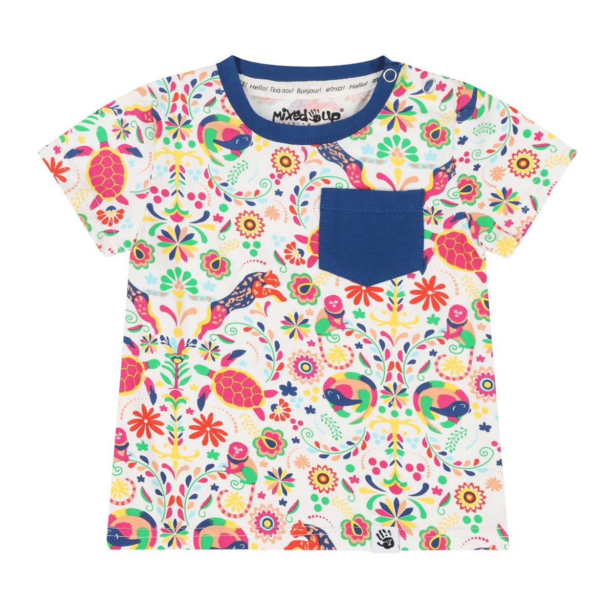 Mixed Up Clothing Suave Baby Tee and Bloomer Shorts Set - Animal Arabesque - thumbnail 3