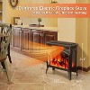 ZAFRO Electric Fireplace Heater w/Remote,24'' Portable Infrared Fireplace Stove w/Multiple 3D Flame, Adjustable Temp & Brightness,Timer 5100BTU - 3 of 4