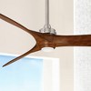 60" Minka Aire Modern Industrial Indoor Ceiling Fan with LED Light Remote Control Brushed Nickel Distressed Koa for Living Room - 2 of 4