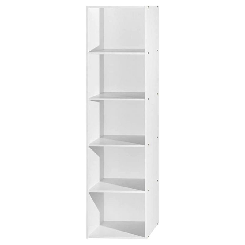 Hodedah 12 x 16 x 60 Inch 5 Shelf Bookcase and Office Organizer Solution for Living Room, Bedroom, Office, or Nursery, 1 of 4