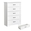 6 Drawer Dresser for Bedroom,Modern Tall Dresser Organizer,TV Stand,Wooden Chest of Drawers and Closet Organizers for Storage Clothes - 2 of 4