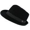 Ascentix Men's Wool Blend All Season Fedora Hat with Herringbone Band - 2 of 4