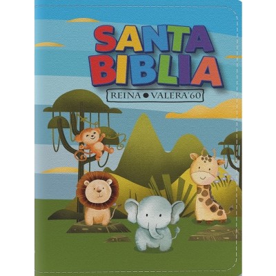 Biblia Rvr 1960 Compacta Para Niños Animales Vinilo Con Cierre (Bible Rvr 1960 Compact Size Children Animals Vinyl with Zipper (Spanish Edition)