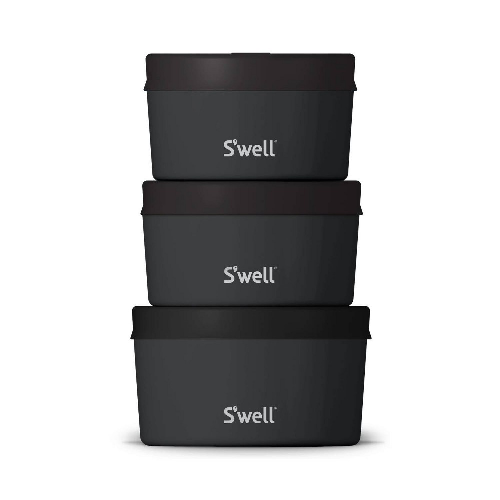 S'well Food Storage Canister Set Onyx