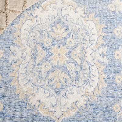 Ivory Wool Handmade Tufted Rectangular Area Rug 3' x 5'