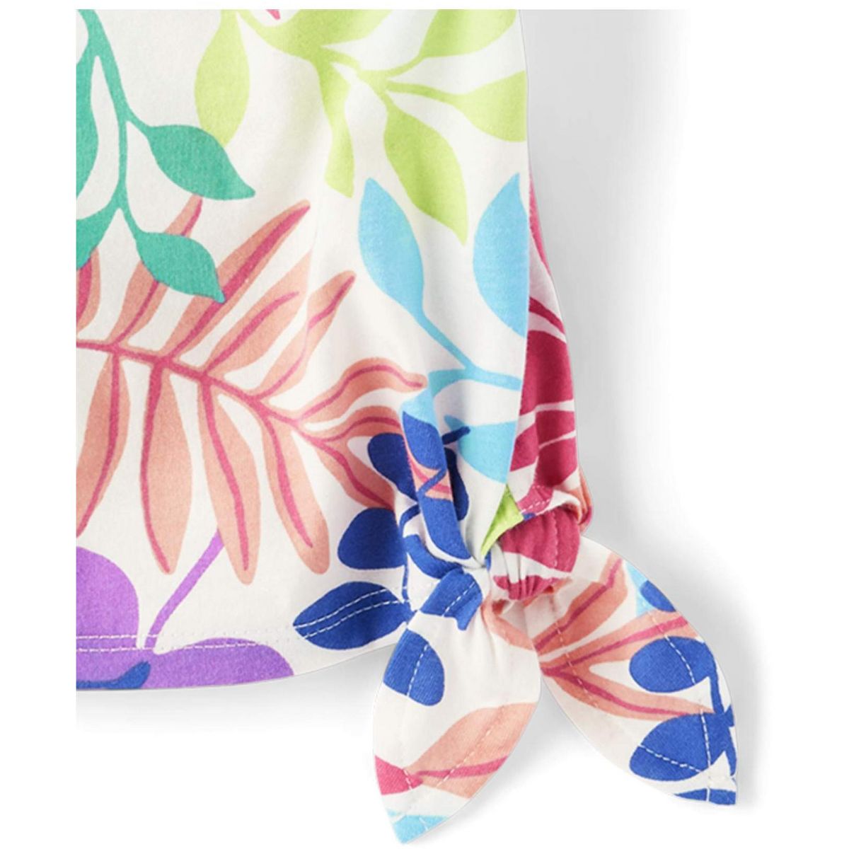 The Children's Place Toddler Girls Mix And Match Short Sleeve Tropical Leaf Top 3-Pack - thumbnail 4