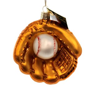 Old World Christmas 3.75 In Baseball Mitt Ornament Sports Game Tree Ornaments - 1 of 2