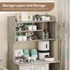 Wooden Cat Litter Box Cabinet 3-Door Storage, Hidden Litter Box Furniture with Shelves, Sturdy Indoor Cat House, Suitable for Most Litter Boxes - 4 of 4