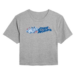 Women's - Star Wars -  Cropped Graphic T-Shirt - 1 of 4