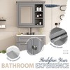 30in Bathroom Vanity With Top Sink, With 2 Drawers, 1 Tip-Out Drawer&1 Storage Cabinet, Modern Freestanding Bathroom Storage Cabinet With Mirror - 2 of 4