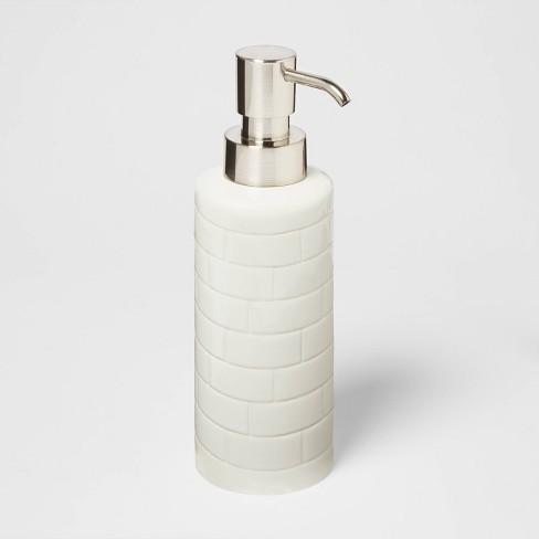 Tile Soap Pump White - Threshold™ - image 1 of 4