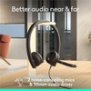 Logitech H570e USB Wired Stereo Headset, USB-A, Noise-Canceling Mics, Inline Controls, Certified for Microsoft Teams, Black - 4 of 4