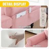 Upholstered Chaise Lounge Recliner Sleeper Sofa Bed Lazy Single Sofa Leisure Reading Couch with Side Pockets, Chenille - ModernLuxe - 4 of 4