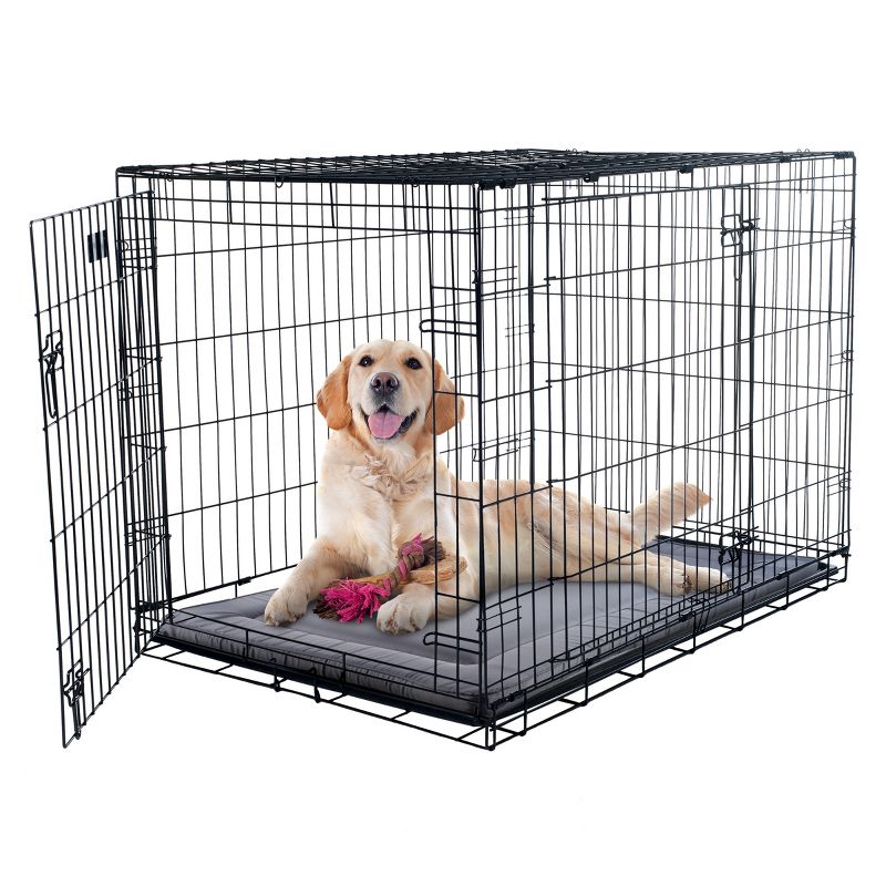Pet Adobe Waterproof Dog Crate Pad With Raised Edge – Gray, 4 of 5
