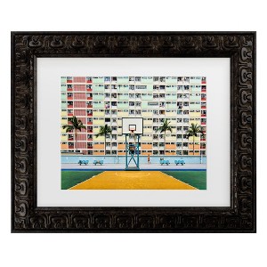 Trademark Fine Art - Fahad Abdualhameid  The Runner Matted Framed Art - 1 of 4