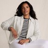 Lands' End Women's Drifter Large Collar Zip Front Cardigan Sweater - 4 of 4