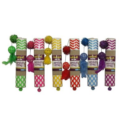 Multipet Cardboard Roller Cat Toy - Assorted