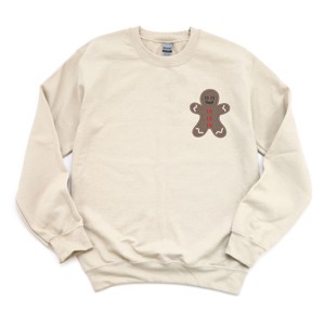 Embroidered Gingerbread Man - Women's Graphic Sweatshirt - 1 of 4