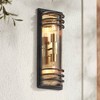 John Timberland Habitat Modern Outdoor Wall Light Fixture Black Brass Metal 21" Clear Glass for Post Exterior Barn Deck House Porch Yard Posts Patio - image 2 of 4